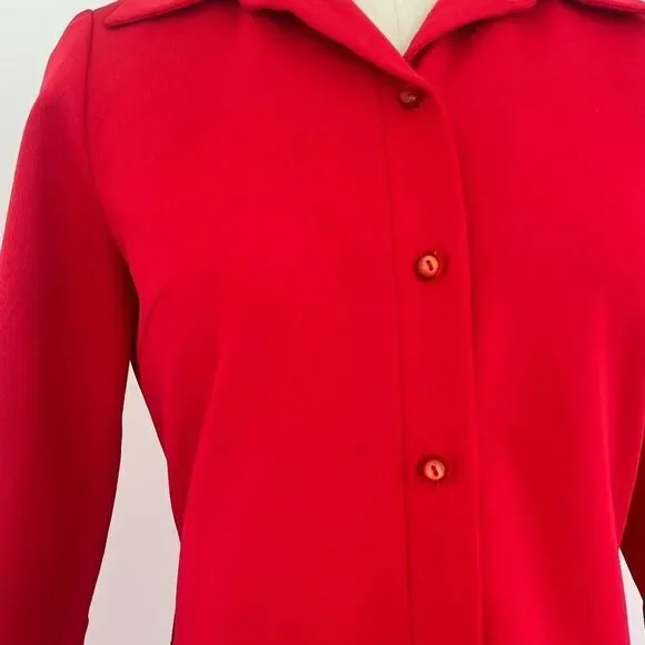 Vintage 60s/70’s Haymaker Red Duster Coat - Picture 11 of 15